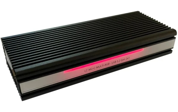 LC-Power Boîtier Externe LC-M2-C-MULTI-RGB M2 – Disques Durs Externes en promotion 3